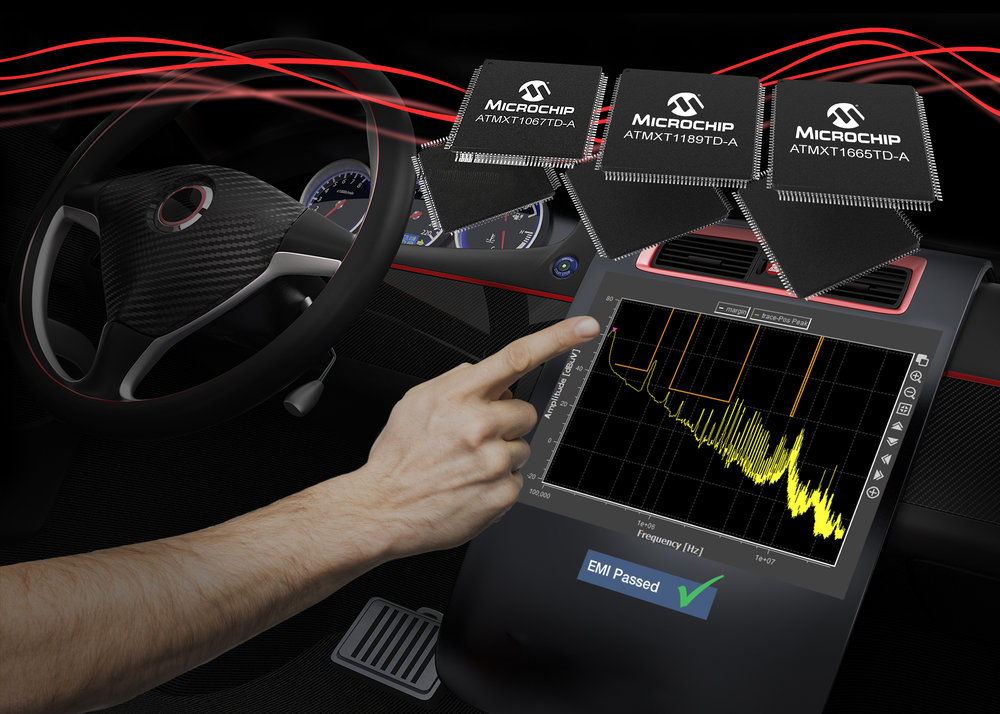 Boostez les qualifications anti-EMI des écrans tactiles automobiles  grâce aux nouveaux contrôleurs tactiles capacitifs